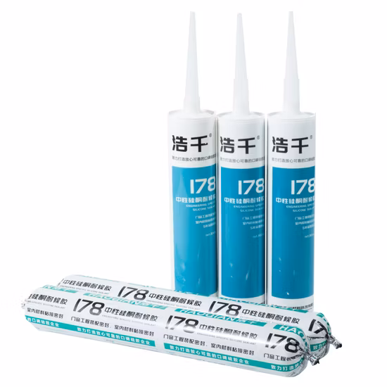 Adhesivo sellador de silicona de vidrio neutro/acrílico/estructural Gp de un componente